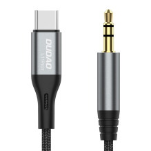 Audio kabelis Dudao L11ProT USB-C to 3.5mm 1.0m juodas Audio kabelis Dudao L11ProT USB-C to 3.5mm 1.0m juodas