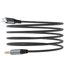 Audio kabelis Dudao L11ProT USB-C to 3.5mm 1.0m juodas Audio kabelis Dudao L11ProT USB-C to 3.5mm 1.0m juodas