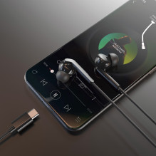 Ausinės Dudao X3C+ USB-C juodos Ausinės Dudao X3C+ USB-C juodos