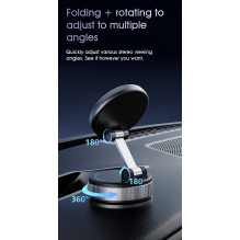 Automobilinis telefono laikiklis Dudao F24PRO MagSafe (dashboard / windshield) juodas