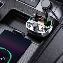 FM bangų moduliatorius Dudao R2PRO+ 25W USB-C / 2xUSB-A FM bangų moduliatorius Dudao R2PRO+ 25W USB-C / 2xUSB-A