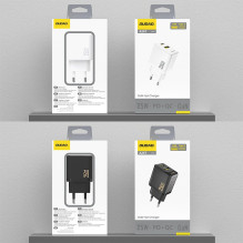 Įkroviklis Dudao A26T GaN 25W USB-C / USB-A baltas