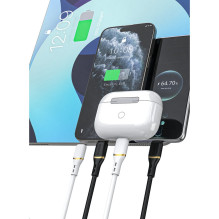 USB kabelis Dudao L25C USB-C to USB-C 60W 1.0m juodas USB kabelis Dudao L25C USB-C to USB-C 60W 1.0m juodas