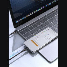 USB kabelis Dudao L25C USB-C to USB-C 60W 1.0m juodas USB kabelis Dudao L25C USB-C to USB-C 60W 1.0m juodas