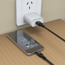 USB kabelis Dudao L3ST USB-A to USB-C 5A 3.0m juodas
