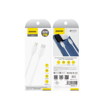 USB kabelis Dudao L4X USB-C to Lightning 30W 1.2m baltas USB kabelis Dudao L4X USB-C to Lightning 30W 1.2m baltas