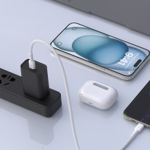 USB kabelis Dudao L9C USB-C to USB-C 65W 1.0m baltas USB kabelis Dudao L9C USB-C to USB-C 65W 1.0m baltas
