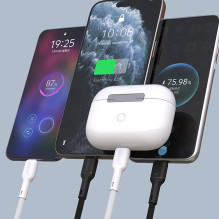 USB kabelis Dudao L9C USB-C to USB-C 65W 2.0m juodas USB kabelis Dudao L9C USB-C to USB-C 65W 2.0m juodas