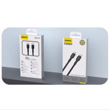 USB kabelis Dudao L9C USB-C to USB-C 65W 2.0m juodas USB kabelis Dudao L9C USB-C to USB-C 65W 2.0m juodas