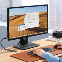 USB šakotuvas Dudao A16B 4-in-1 adapter USB-A to 4xUSB3.0 pilkas USB šakotuvas Dudao A16B 4-in-1 adapter USB-A to 4xUSB3.0 pilkas