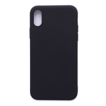 „Evelatus“ Apple iPhone X / Xs silikoninis nano dėklas, minkštas lietimui, TPU, juodos spalvos