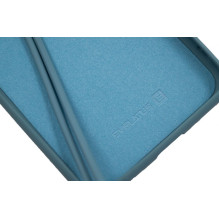 Evelatus Samsung A20e Soft Touch Silicone Case with Strap Blue