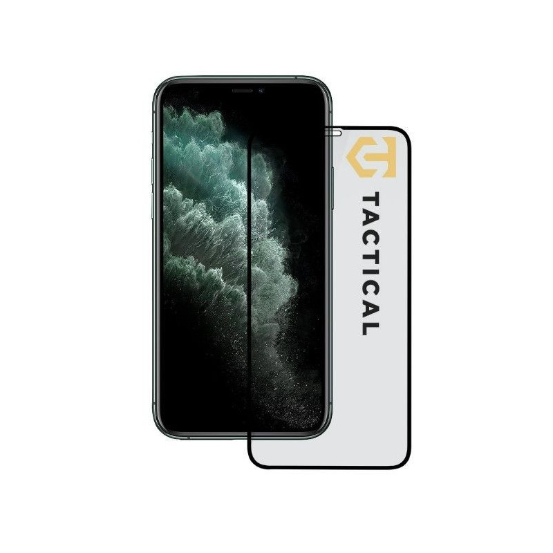 Taktinis „Apple iPhone 11 Pro / XS / X“ stiklo 2.5D „Full Glue“ juodas