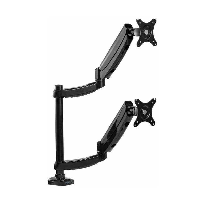 Fellowes Desk mount for 2 monitors 17" - 32" Platinum (8043401)