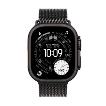 Apple Watch Ultra 3 GPS + Cellular 49mm Black Titanium Case with Black Titanium Milanese Loop - Small Apple Watch Ultra 3 GPS + Cellular 49mm Black Titanium Case with Black Titanium Milanese Loop - Small