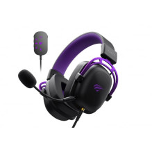Havit Headphones H2002C+U black / purple
