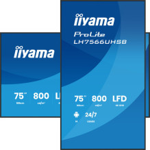 Monitorius iiyama 189.0cm (75") 16:9 2xHDMI+USB-C VA (LH7566UHSB-B1AG) Monitorius iiyama 189.0cm (75") 16:9 2xHDMI+USB-C VA (LH7566UHSB-B1AG)