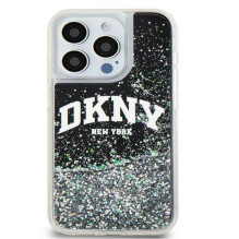 DKNY Apple iPhone 15 Pro 6.1 hardcase Liquid Glitter Big Logo Black DKNY Apple iPhone 15 Pro 6.1 hardcase Liquid Glitter Big Logo Black