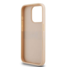 DKNY DKNY Leather Mono Stripe & Metal Logo case for iPhone 15 Pro - pink DKNY DKNY Leather Mono Stripe & Metal Logo case for iPhone 15 Pro - pink
