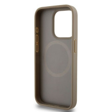 DKNY DKNY Leather Printed Pattern Metal Logo MagSafe Case for iPhone 15 Pro Max - Brown DKNY DKNY Leather Printed Pattern Metal Logo MagSafe Case for iPhone 15 Pro Max - Brown