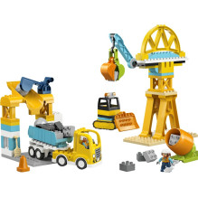 Konstruktorius LEGO® DUPLO® "3in1" statybvietė 10476, 84 vnt