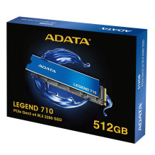 ADATA LEGEND 710 M.2 512 GB PCI Express 3.0 3D NAND NVMe ADATA LEGEND 710 M.2 512 GB PCI Express 3.0 3D NAND NVMe