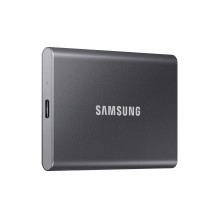 Nešiojamas SSD diskas „Samsung T7 2 TB“ su USB C tipo 3.2 kartos 2 (3.1 kartos 2) pilkas Nešiojamas SSD diskas „Samsung T7 2 TB“ su USB C tipo 3.2 kartos 2 (3.1 kartos 2) pilkas
