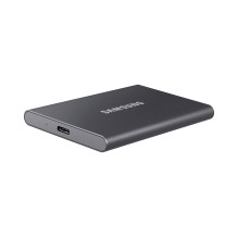 Nešiojamas SSD diskas „Samsung T7 2 TB“ su USB C tipo 3.2 kartos 2 (3.1 kartos 2) pilkas Nešiojamas SSD diskas „Samsung T7 2 TB“ su USB C tipo 3.2 kartos 2 (3.1 kartos 2) pilkas