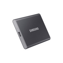 Nešiojamas SSD diskas „Samsung T7 2 TB“ su USB C tipo 3.2 kartos 2 (3.1 kartos 2) pilkas Nešiojamas SSD diskas „Samsung T7 2 TB“ su USB C tipo 3.2 kartos 2 (3.1 kartos 2) pilkas