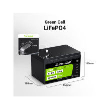 Akumuliatorius - Green Cell LFPGC12V10AH 12.8V 10Ah LiFePO4 Akumuliatorius - Green Cell LFPGC12V10AH 12.8V 10Ah LiFePO4
