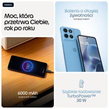 Motorola moto g17 power 17.1 cm (6.72") Hybrid Dual SIM Android 15 USB Type-C 8 GB 256 GB 6000 mAh Blue