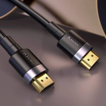 Baseus Video cable Cafule 4KHDMI Male To 4KHDMI Male 5m Black (CADKLF-H01) Baseus Video cable Cafule 4KHDMI Male To 4KHDMI Male 5m Black (CADKLF-H01)