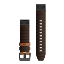 Garmin Garmin Ersatzarmband QuickFit 22mm Leder Braun / Schiefergrau Garmin Garmin Ersatzarmband QuickFit 22mm Leder Braun / Schiefergrau