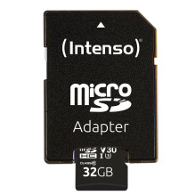 MEMORY MICRO SDHC 32GB C10 / W / ADAPTERIS 3433480 INTENSO MEMORY MICRO SDHC 32GB C10 / W / ADAPTERIS 3433480 INTENSO