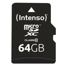 MEMORY MICRO SDXC 64GB C10 / W / ADAPTER 3413490 INTENSO