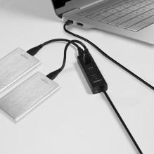 I / O HUB USB3.0 4PORT CHARGING / 1.2M HUE-S2BL AXAGON