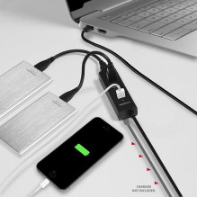 I / O HUB USB3.0 4PORT CHARGING / 1.2M HUE-S2BL AXAGON