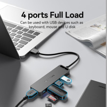Įvesties / išvesties šakotuvas 5 viename USB 3.0 / 0,15 m CHLBB VENTIONE Įvesties / išvesties šakotuvas 5 viename USB 3.0 / 0,15 m CHLBB VENTIONE