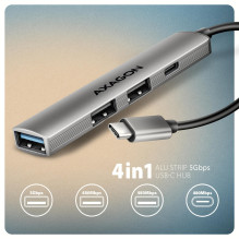 Įvesties / išvesties šakotuvas USB3.2 4 prievadų / 0.12M HUE-STC AXAGON