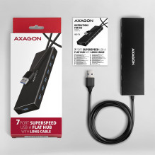 I / O HUB USB3.2 7 PORT FLAT / 1M HUE-F7A AXAGON
