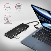 I / O HUB USB-C 7PORT FLAT / 0.3M HUE-F7C AXAGON