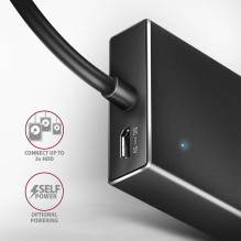 I / O HUB USB-C 7PORT FLAT / 0.3M HUE-F7C AXAGON