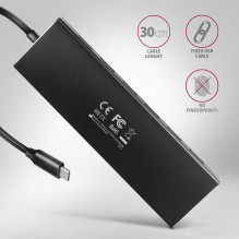 I / O HUB USB-C 7PORT FLAT / 0.3M HUE-F7C AXAGON