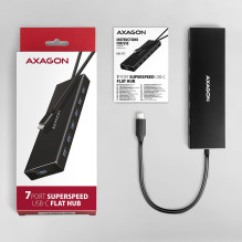 I / O HUB USB-C 7PORT FLAT / 0.3M HUE-F7C AXAGON