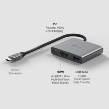Įvesties / išvesties šakotuvas USB-C 3 prievadų / UH3020C TP-LINK Įvesties / išvesties šakotuvas USB-C 3 prievadų / UH3020C TP-LINK