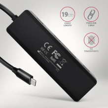 I / O HUB USB-C TRAVEL / 0.19M HUE-C1C AXAGON