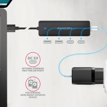 I / O HUB USB TRAVEL / 0.19M HUE-C2A AXAGON