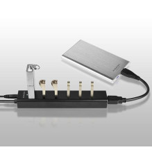 I / O HUB USB3.0 7PORT CHARGING / W / AC 1.2M HUE-SA7BP AXAGON