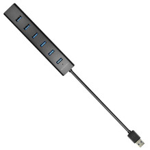 I / O HUB USB3.0 7 PORT ĮKROVIMAS / W / AC 1,2M HUE-SA7BP AXAGON