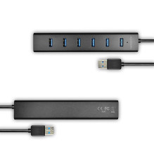 I / O HUB USB3.0 7PORT CHARGING / W / AC 1.2M HUE-SA7BP AXAGON